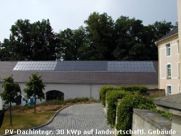 PV-Dachintegration 30 kWp auf landwirtschaftl. Gebude
